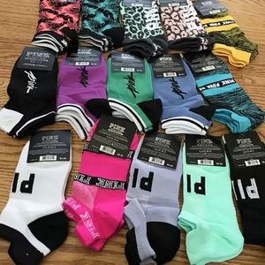 NWT 10 pairs VS PINK no show socks